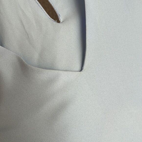 Halogen Dress Womens XS Light Blue Midi‎ V Neck - Picture 12 of 12